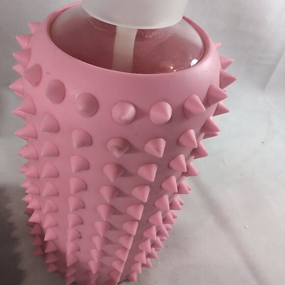 3 BKR Spiked Glass Bottle Prenup Big 1L 500ml Straws Rose Gold Pink Baker Miller - Picture 9 of 13